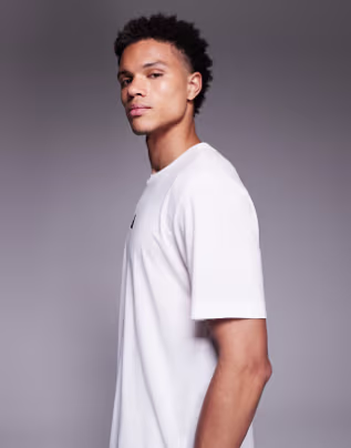 adidas Originals 3 stripe t-shirt in light blue - Image 4