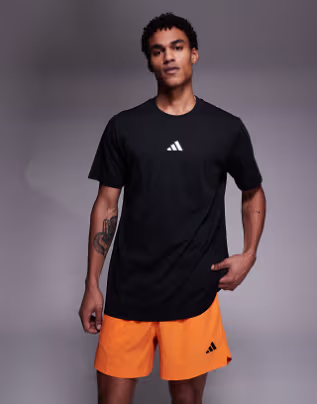 adidas Originals 3 stripe t-shirt in light blue - Image 8